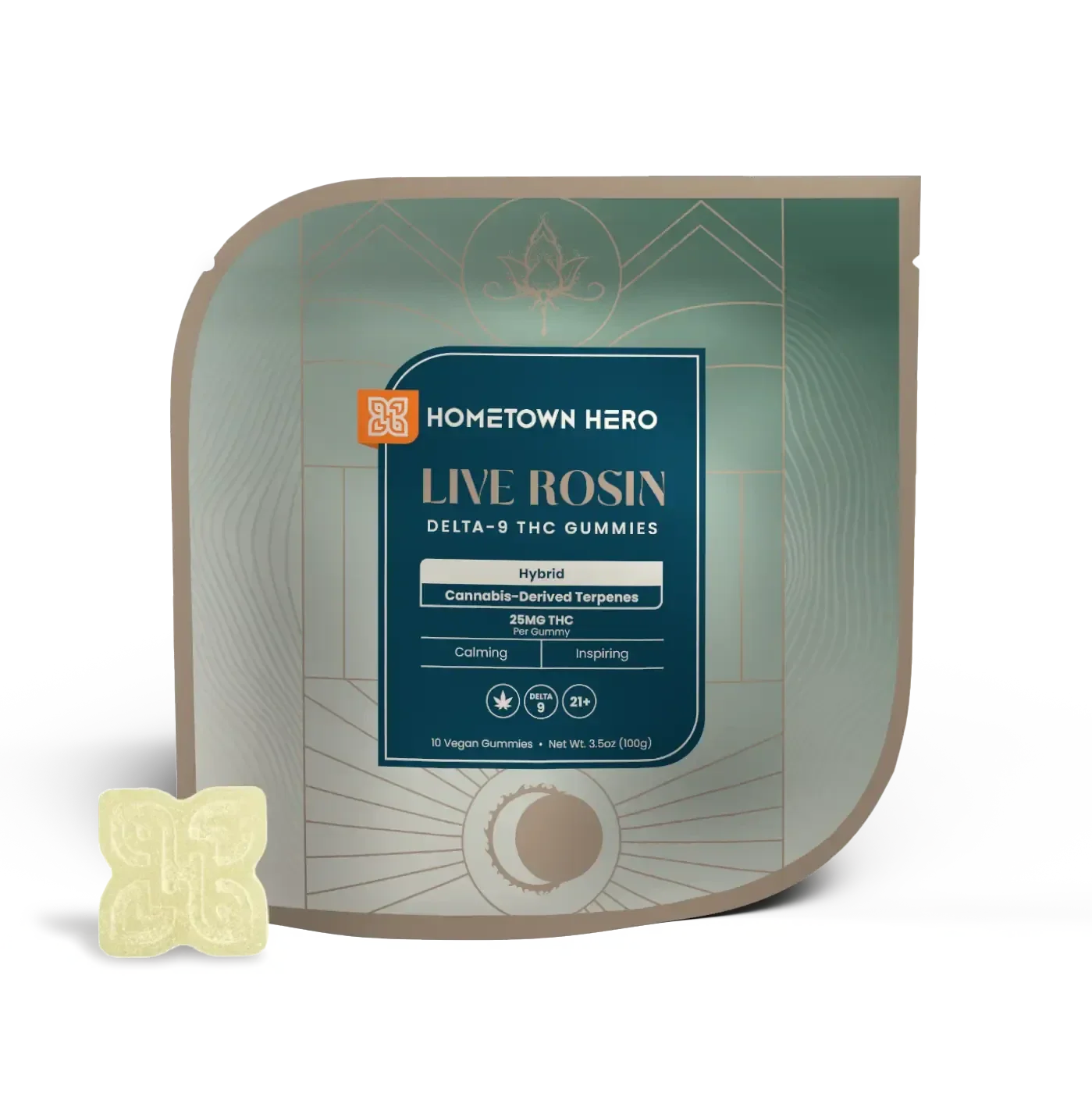 Hometown Hero Delta-9 Live Rosin Gummies - 250mg