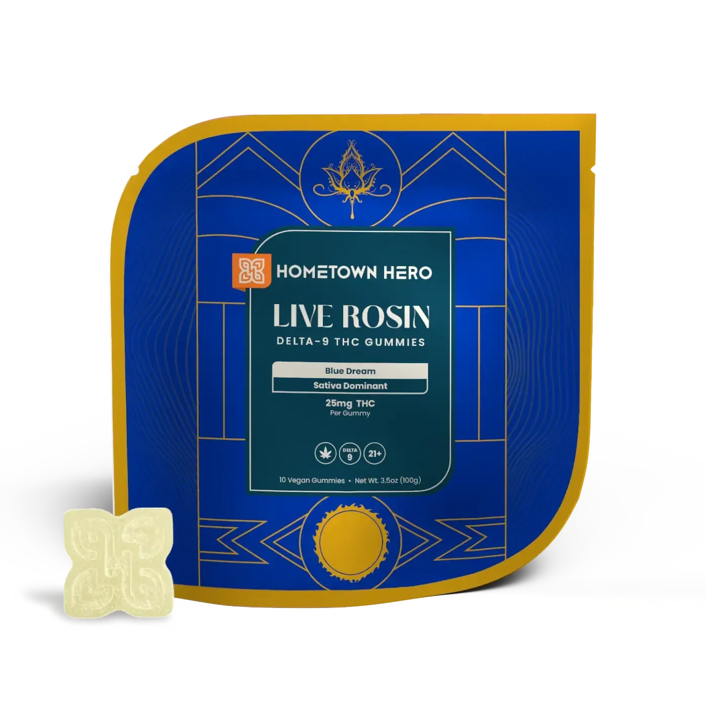 Hometown Hero Delta-9 Live Rosin Gummies - 250mg