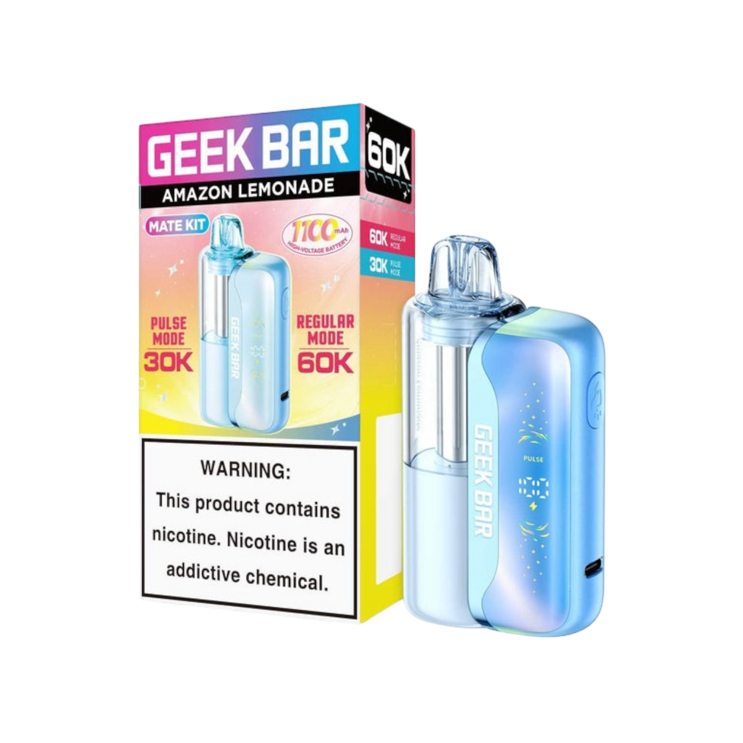 Geek Bar Mate 60K Kit Disposable Vape - 60,000 Puffs