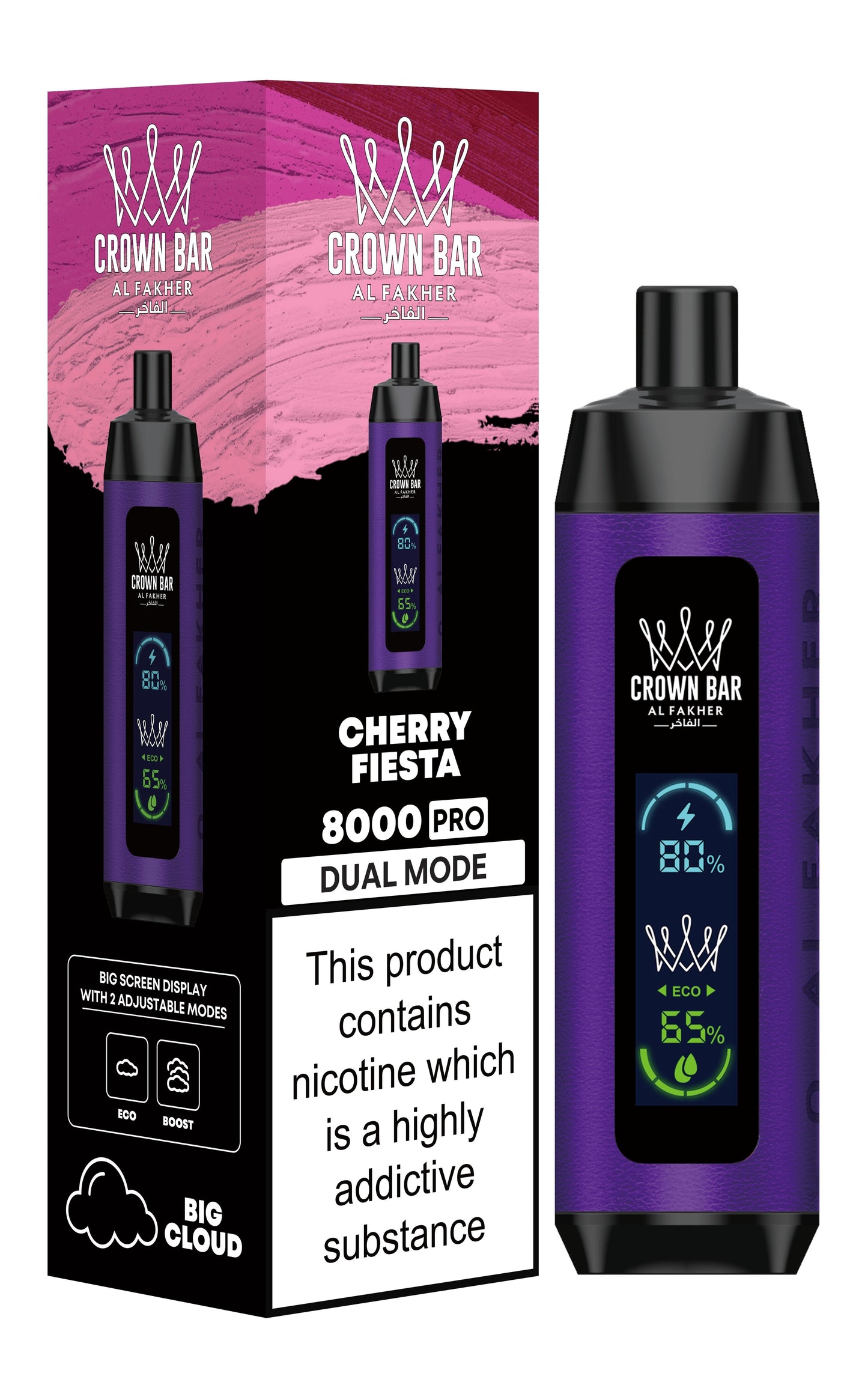 Al Fakher Crown Bar Pro Disposable Vape - 8,000 Puffs
