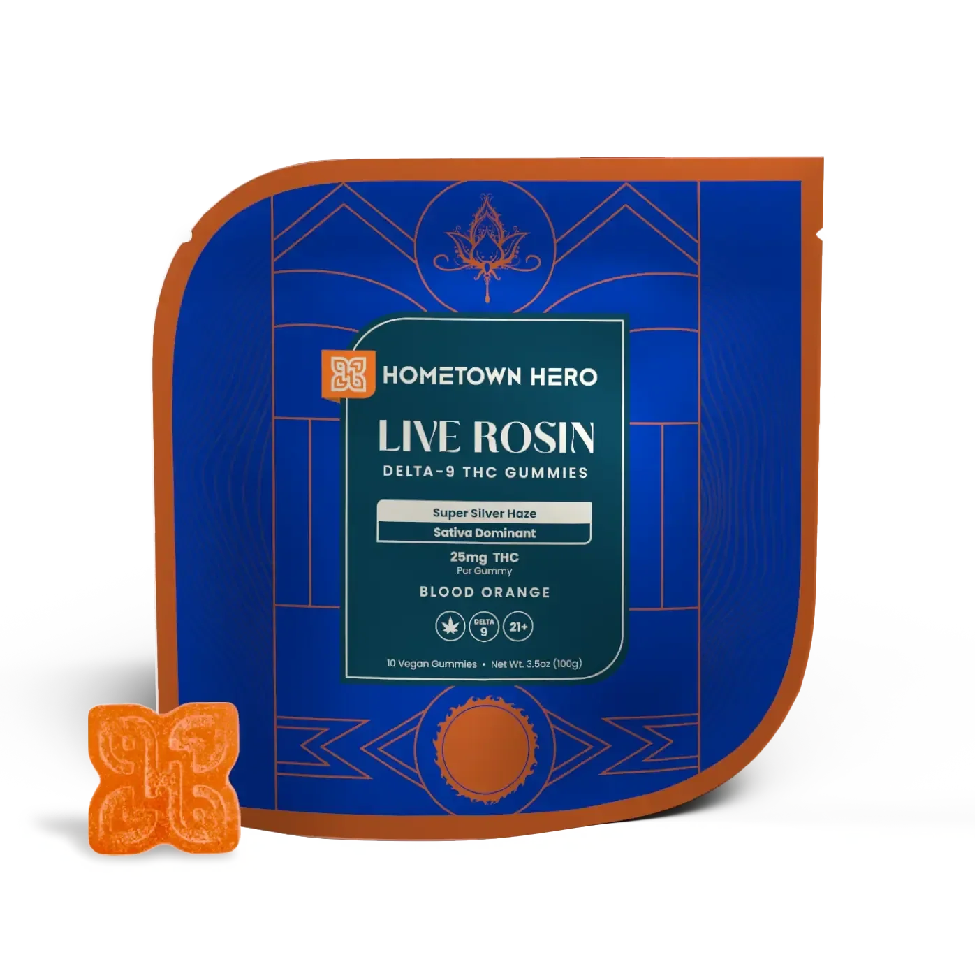 Hometown Hero Delta-9 Live Rosin Gummies - 250mg