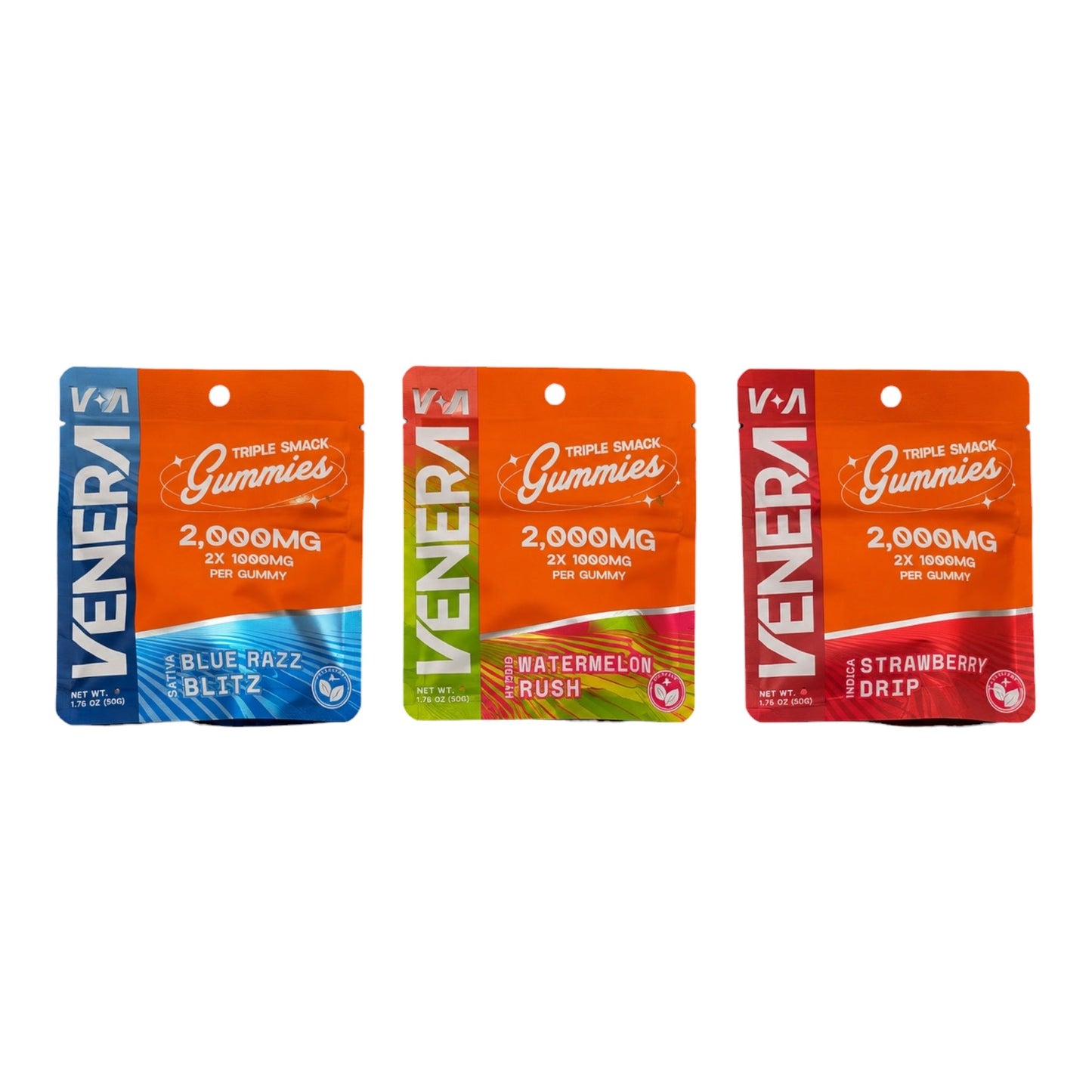 Venera Triple Smack Gummies - 2,000mg