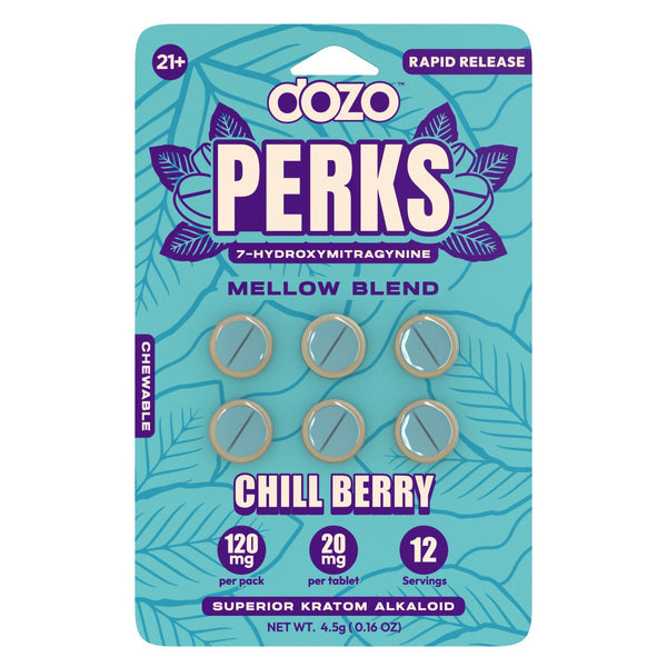 Dozo Perks 7-Hydroxymitragynine Kratom Capsules