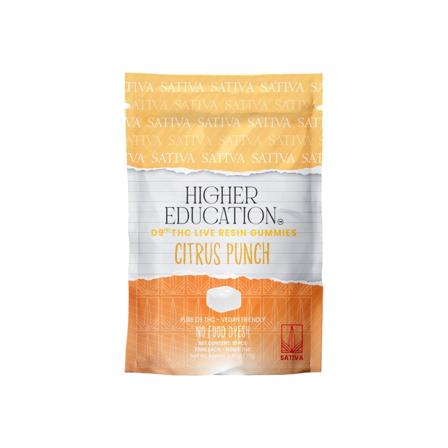 Higher Education D9 THC Live Resin Gummies