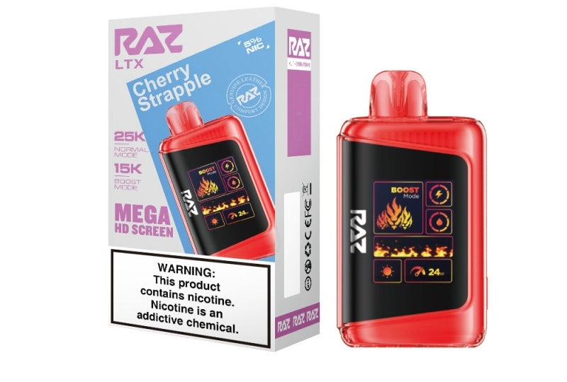 Raz LTX Mega HD Screen Zero Nicotine Disposable Vape - 25,000 Puffs
