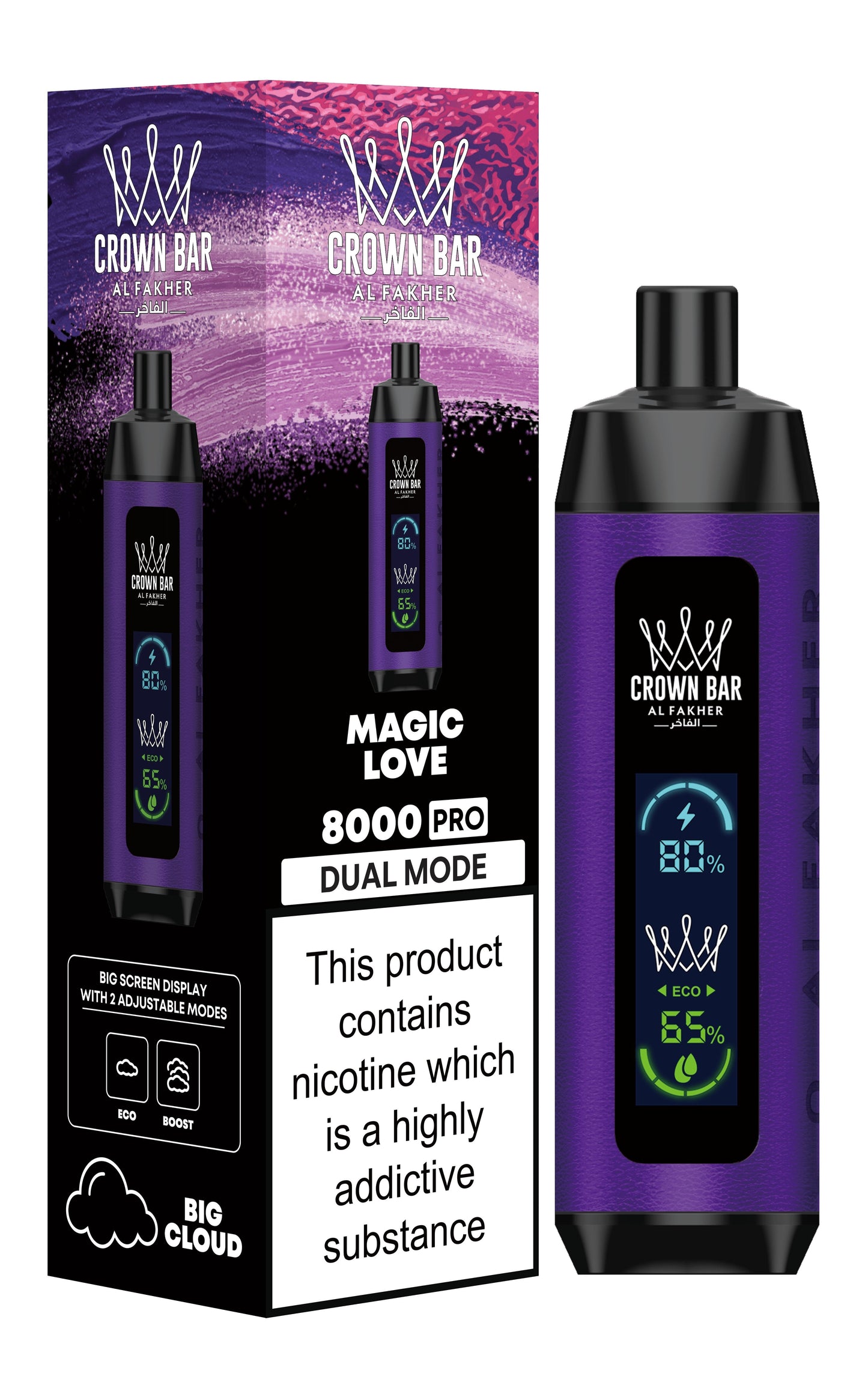 Al Fakher Crown Bar Pro Disposable Vape - 8,000 Puffs