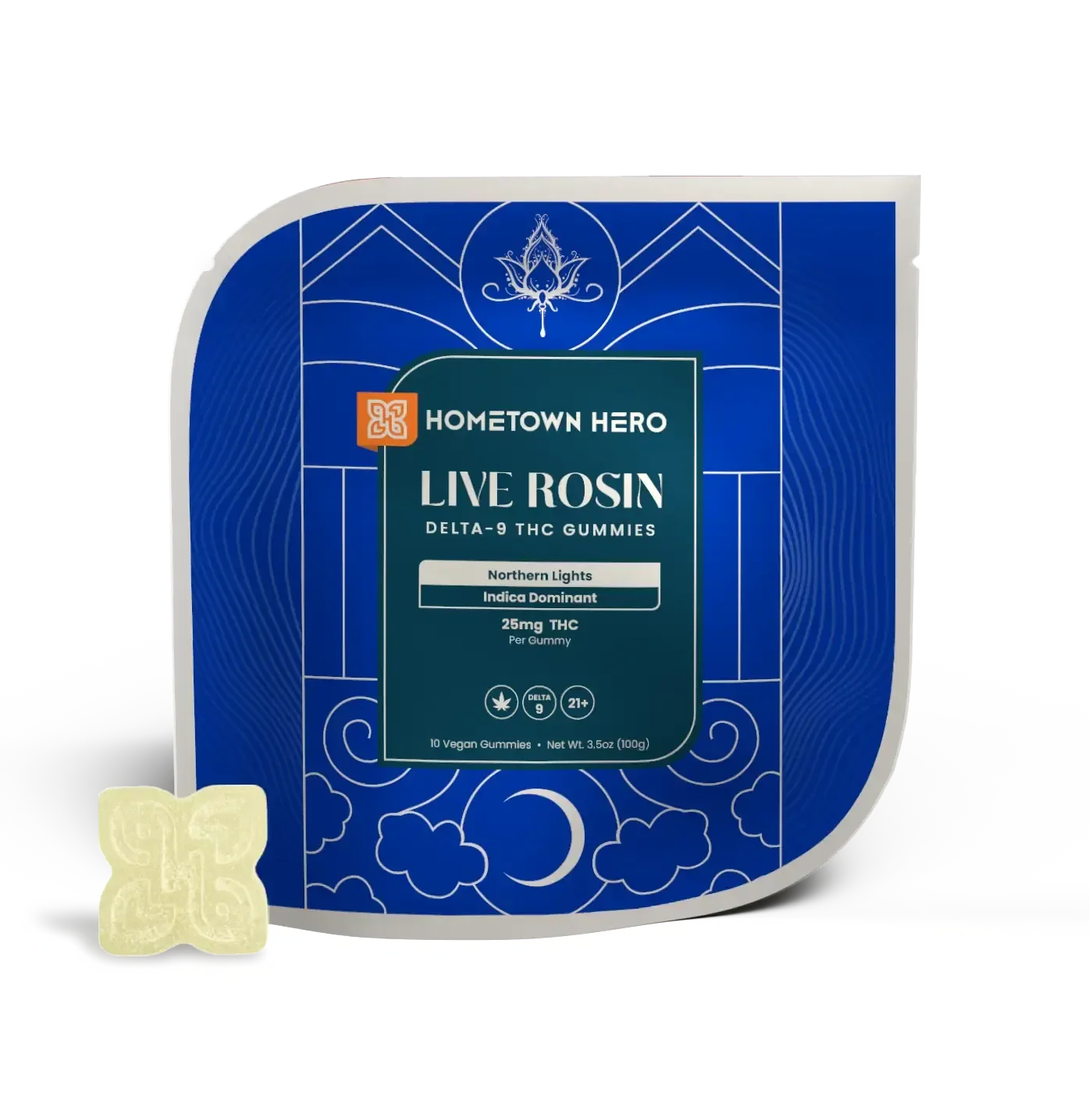 Hometown Hero Delta-9 Live Rosin Gummies - 250mg