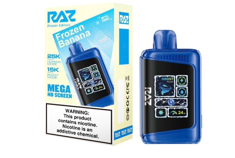 Raz LTX Mega HD Screen Zero Nicotine Disposable Vape - 25,000 Puffs