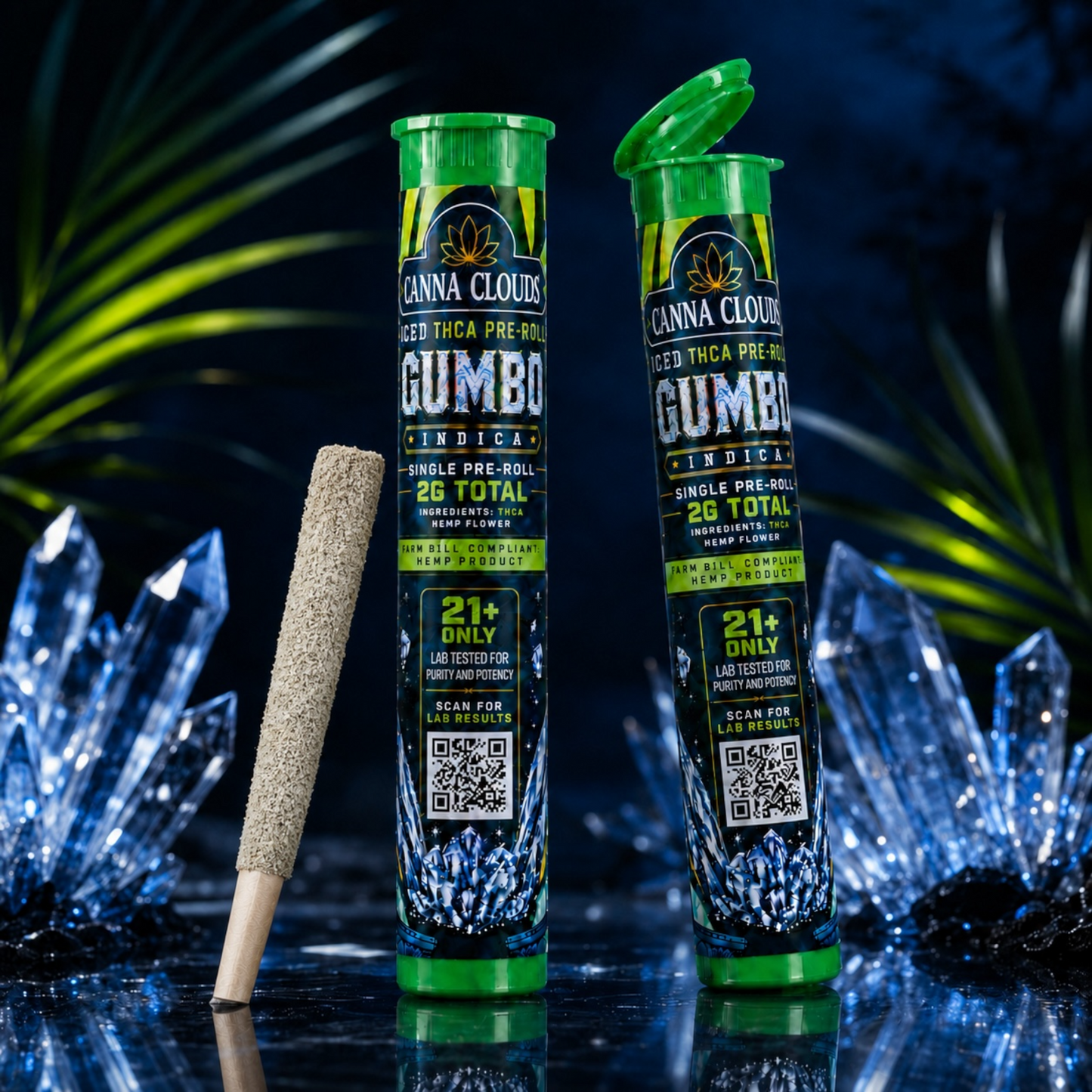 Canna Clouds Diamond THC-A Pre-Rolls - 2g