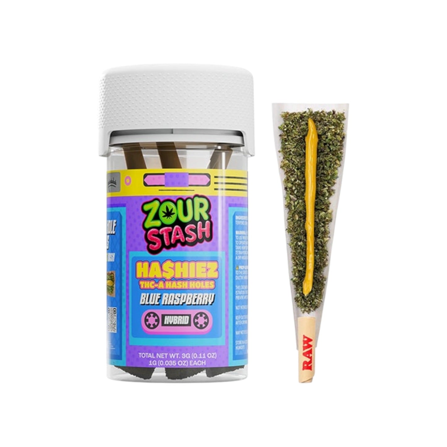 Zour Stash Ha$hiez THC-A Hash Holes Pre-Rolls - 3g