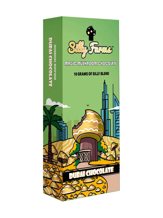 Silly Farms Magic Mushroom Dubai Chocolate - 10g