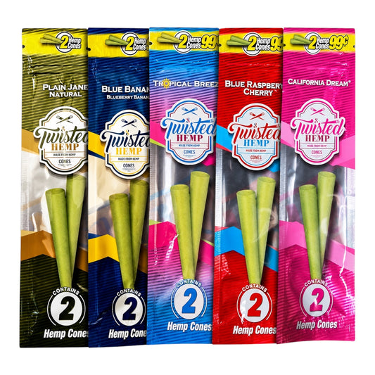 Twisted Hemp Cones