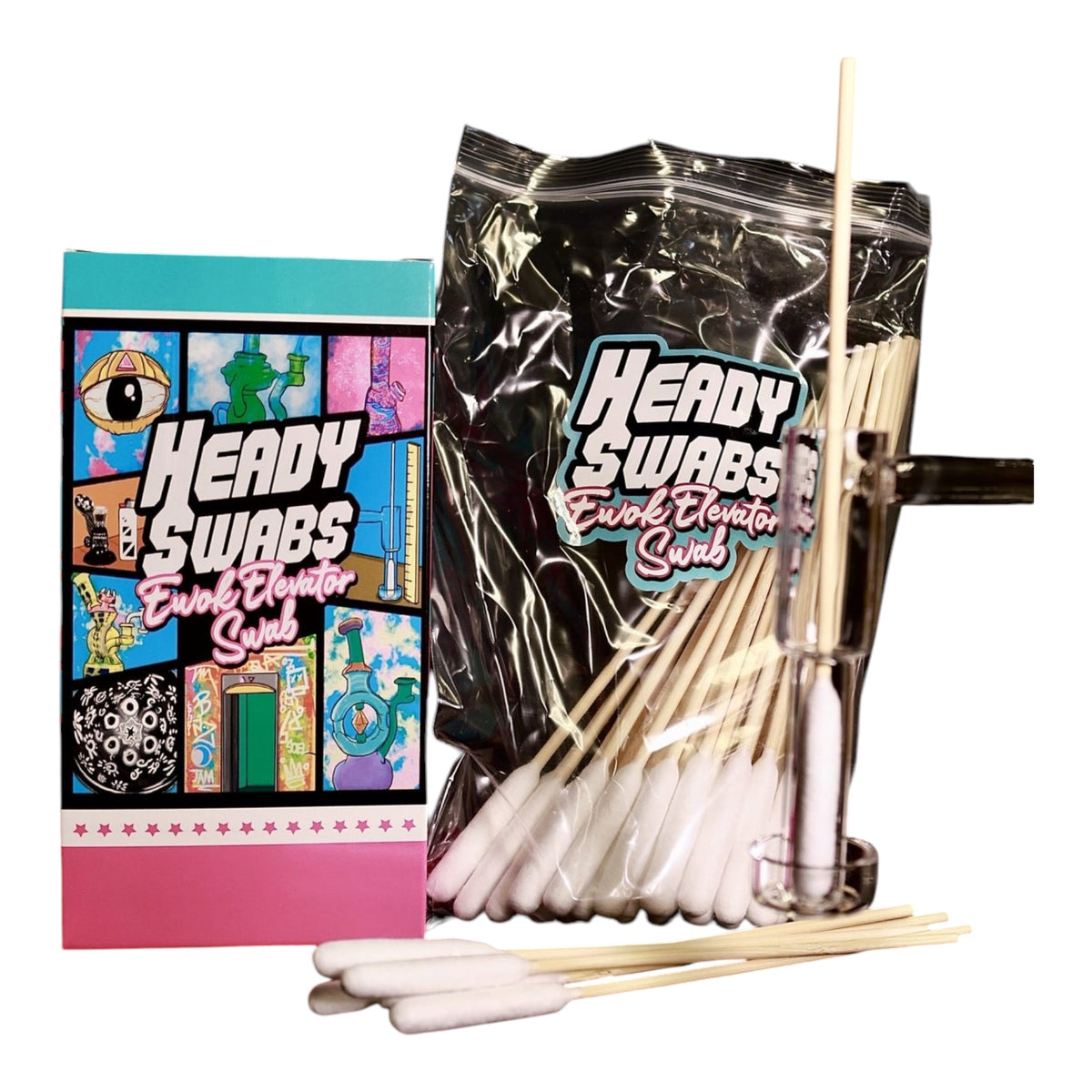 Heady Swabs x Ewok Glass Elevator Swabs - 50 Count